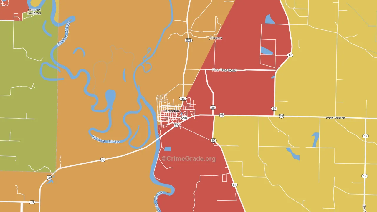 72029, AR Map of Theft Rates