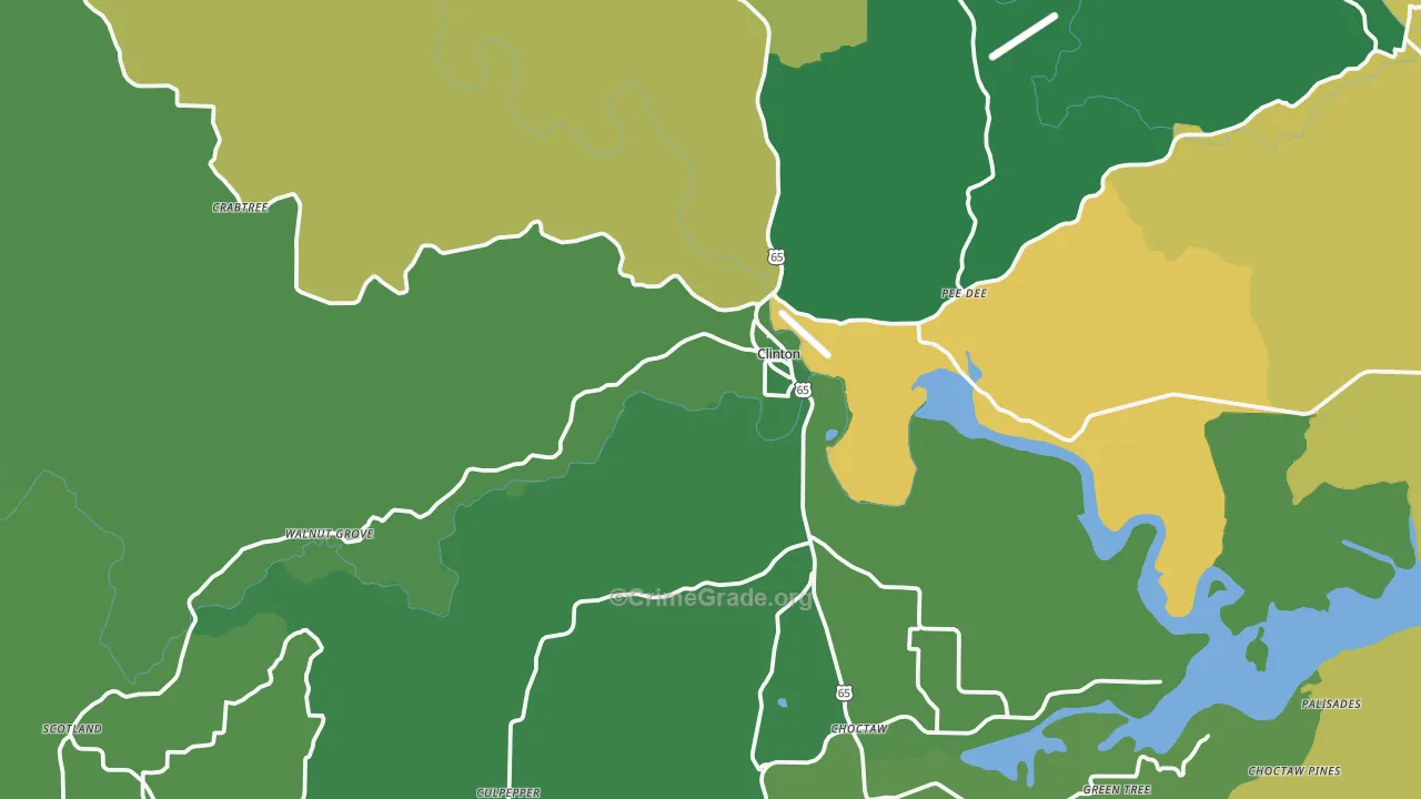72031, AR Map of Theft Rates
