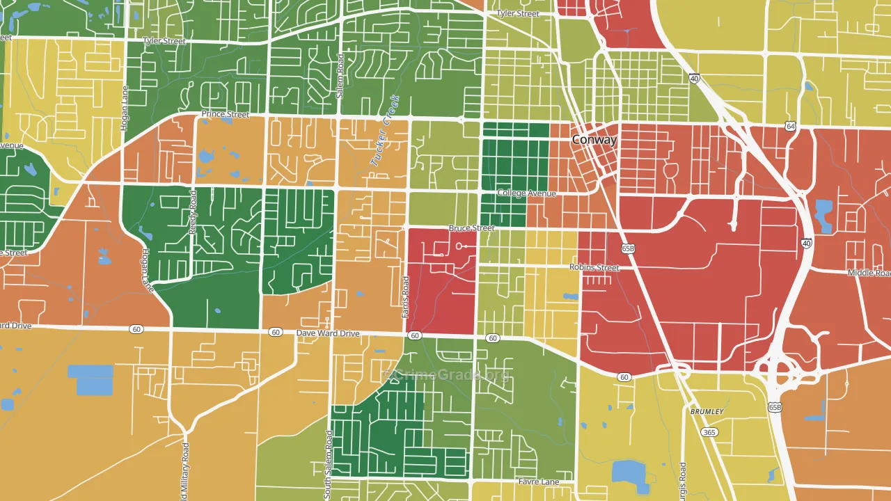 72035, AR Map of Theft Rates