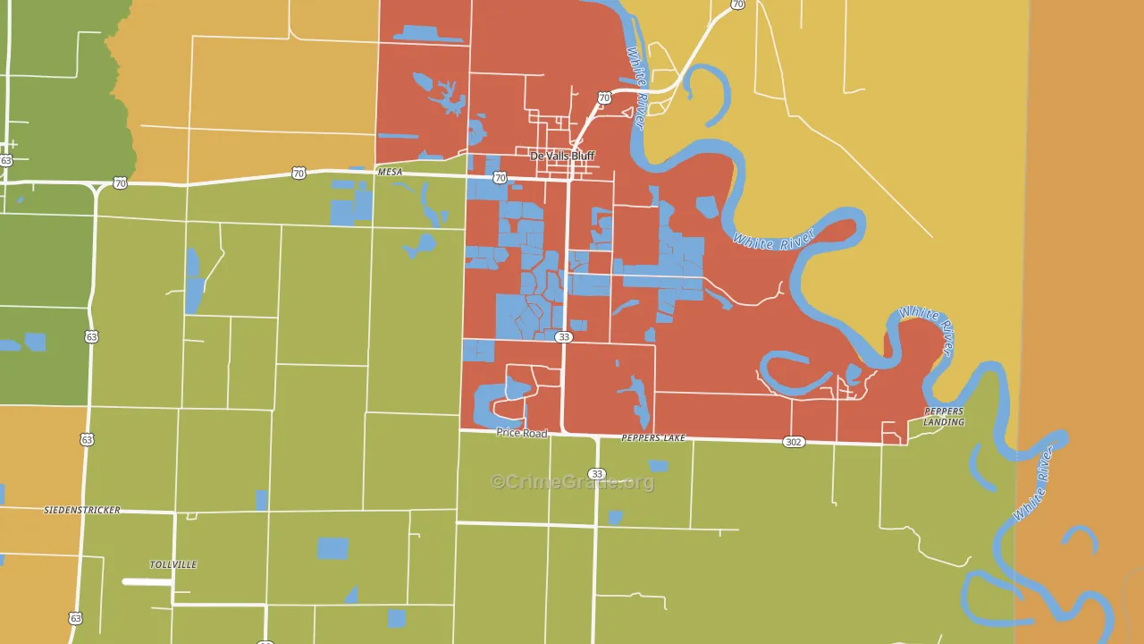 72041, AR Map of Theft Rates
