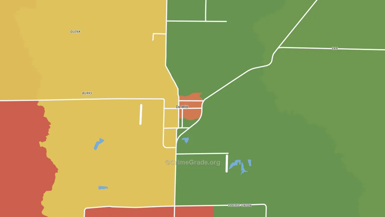 72042, AR Map of Theft Rates