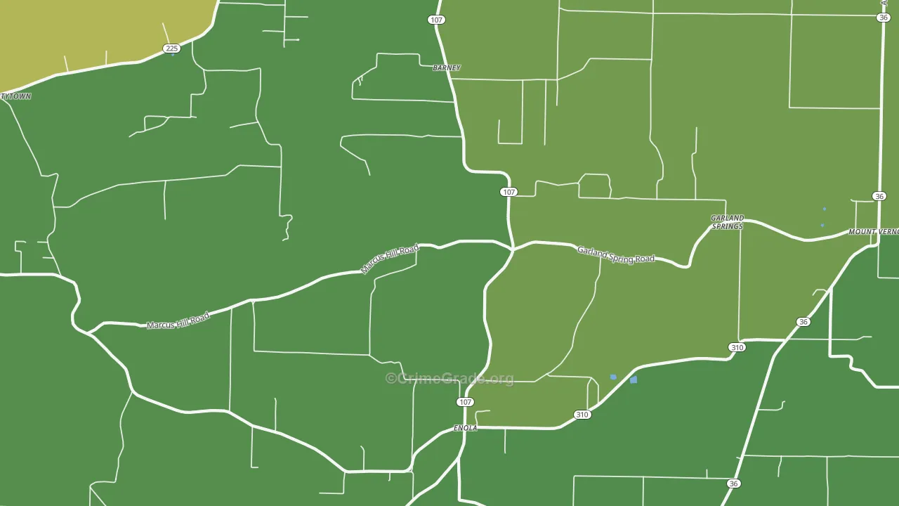 72047, AR Map of Theft Rates