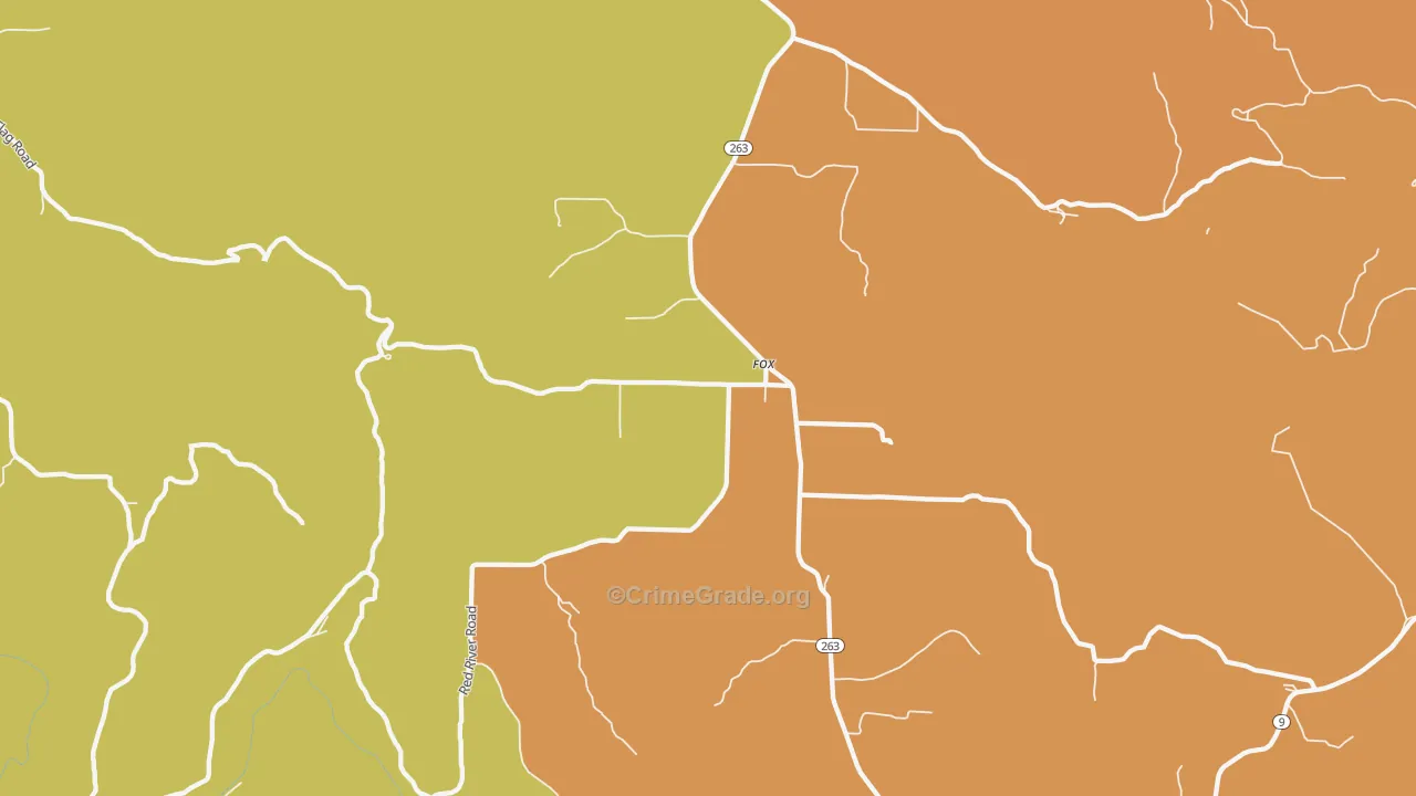 72051, AR Map of Theft Rates