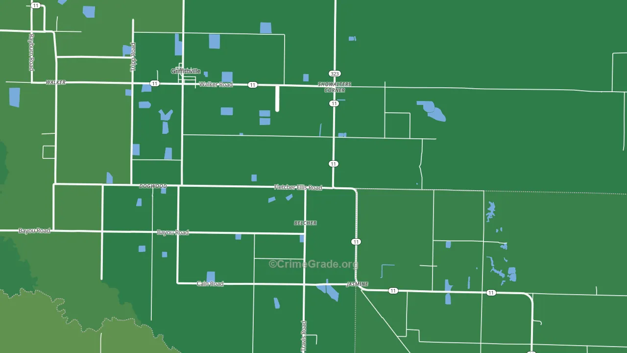 72060, AR Map of Theft Rates