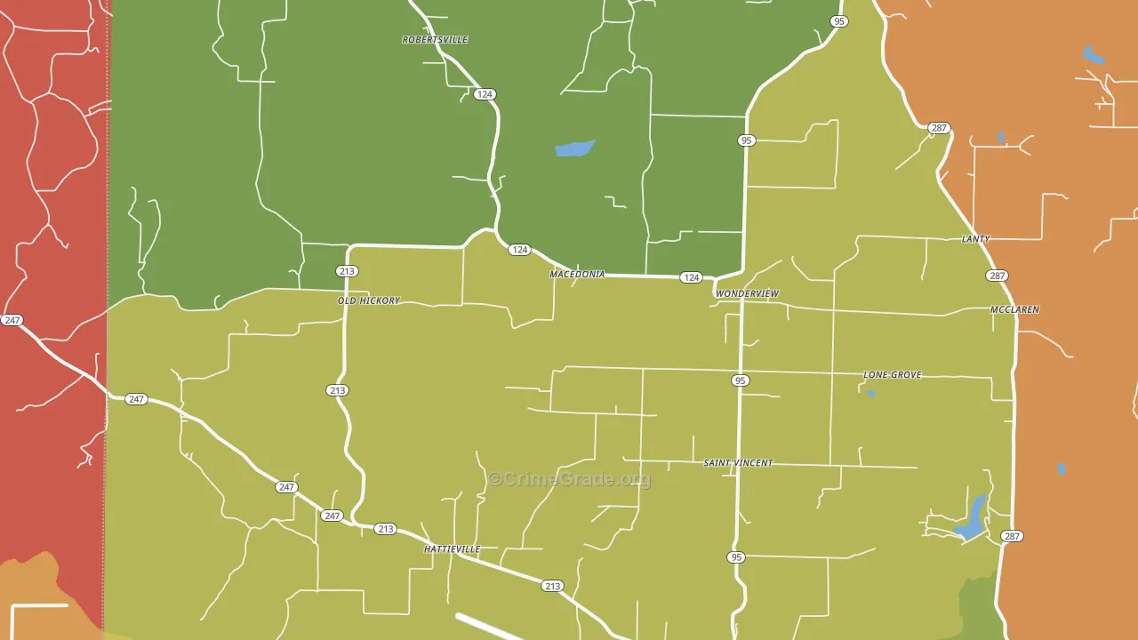 72063, AR Map of Theft Rates