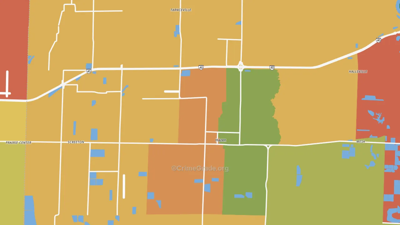 72064, AR Map of Theft Rates