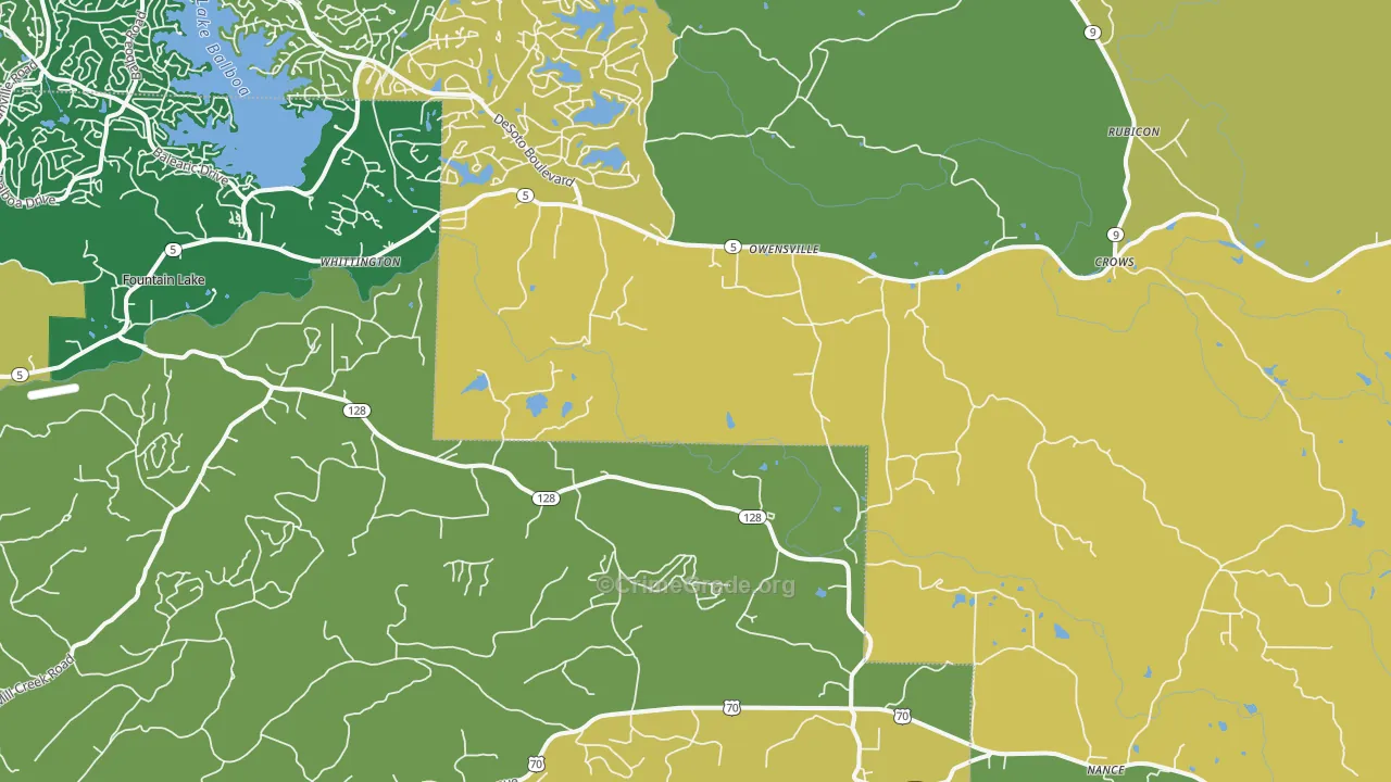 72087, AR Map of Theft Rates