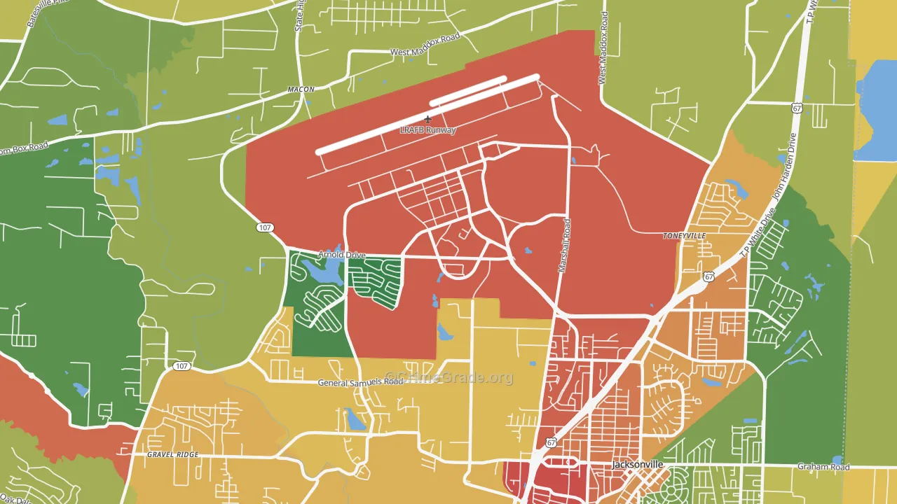 72099, AR Map of Theft Rates