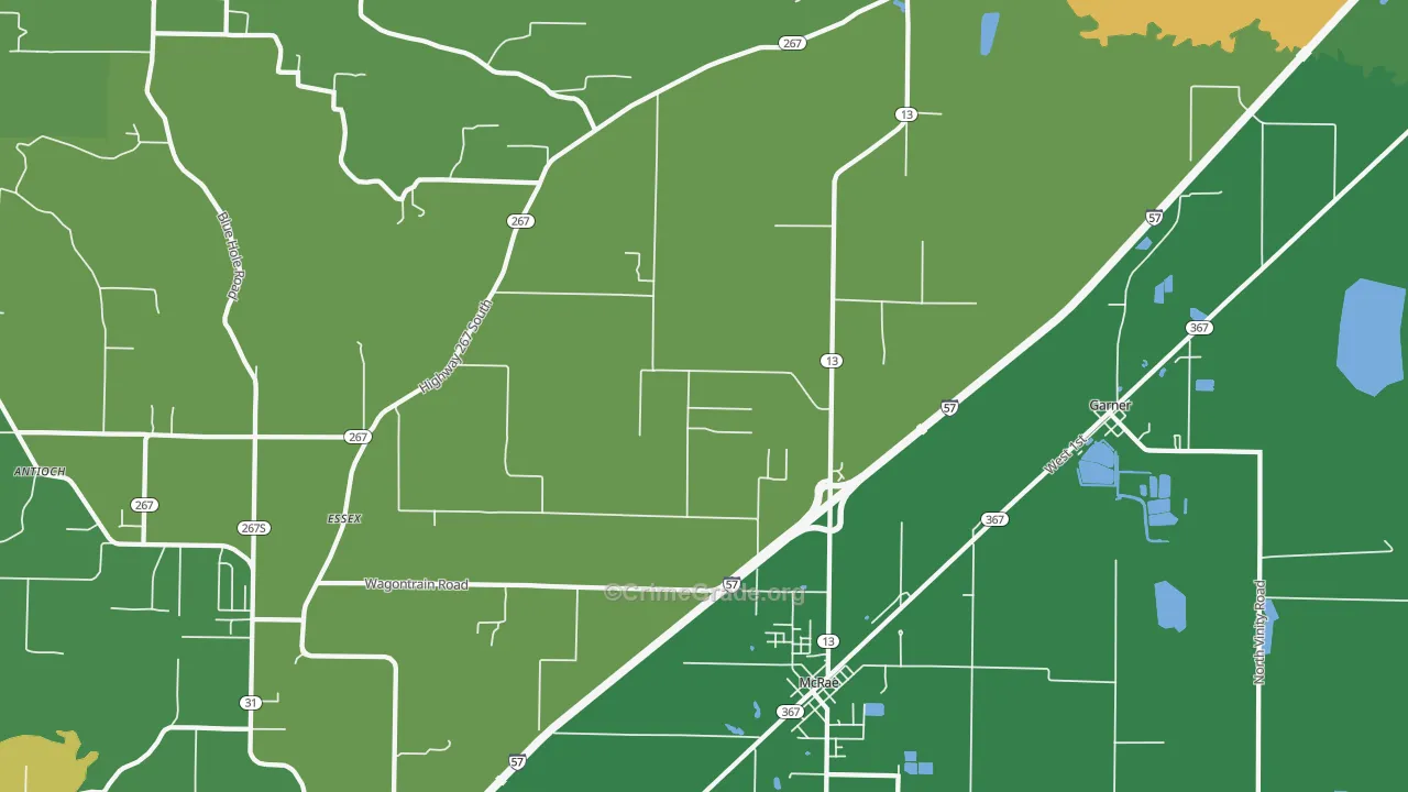 72102, AR Map of Theft Rates