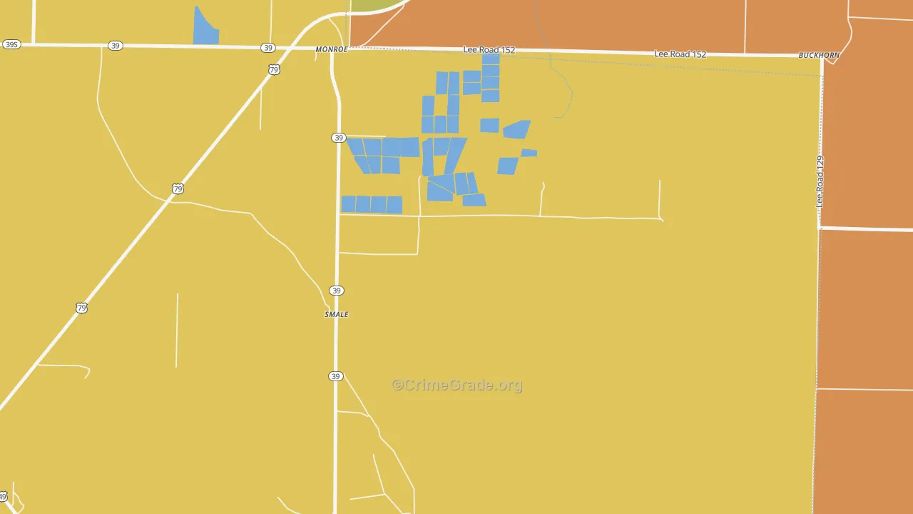 72108, AR Map of Theft Rates