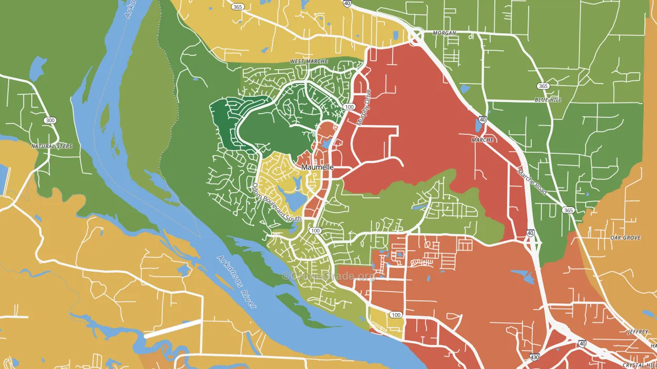72113, AR Map of Theft Rates