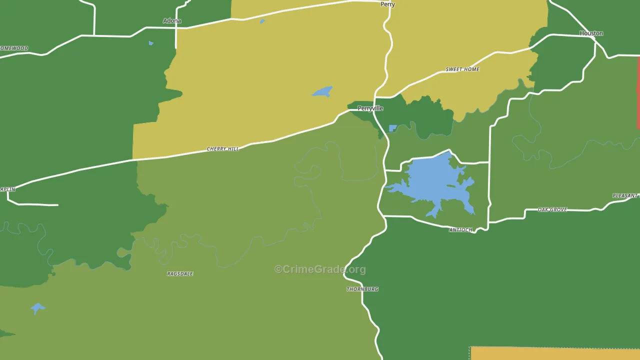 72126, AR Map of Theft Rates