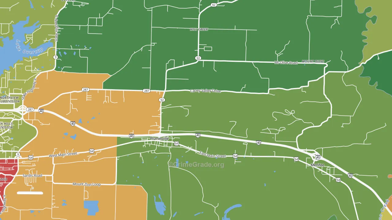 72127, AR Map of Theft Rates