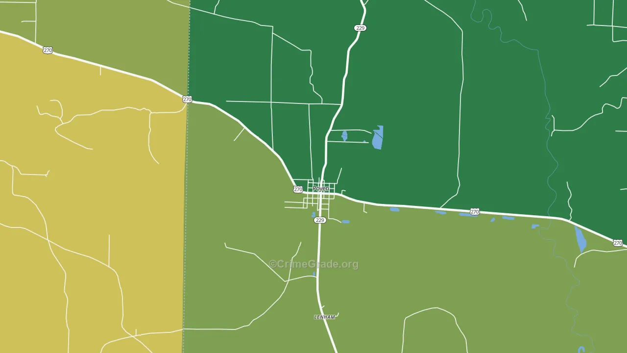72128, AR Map of Theft Rates