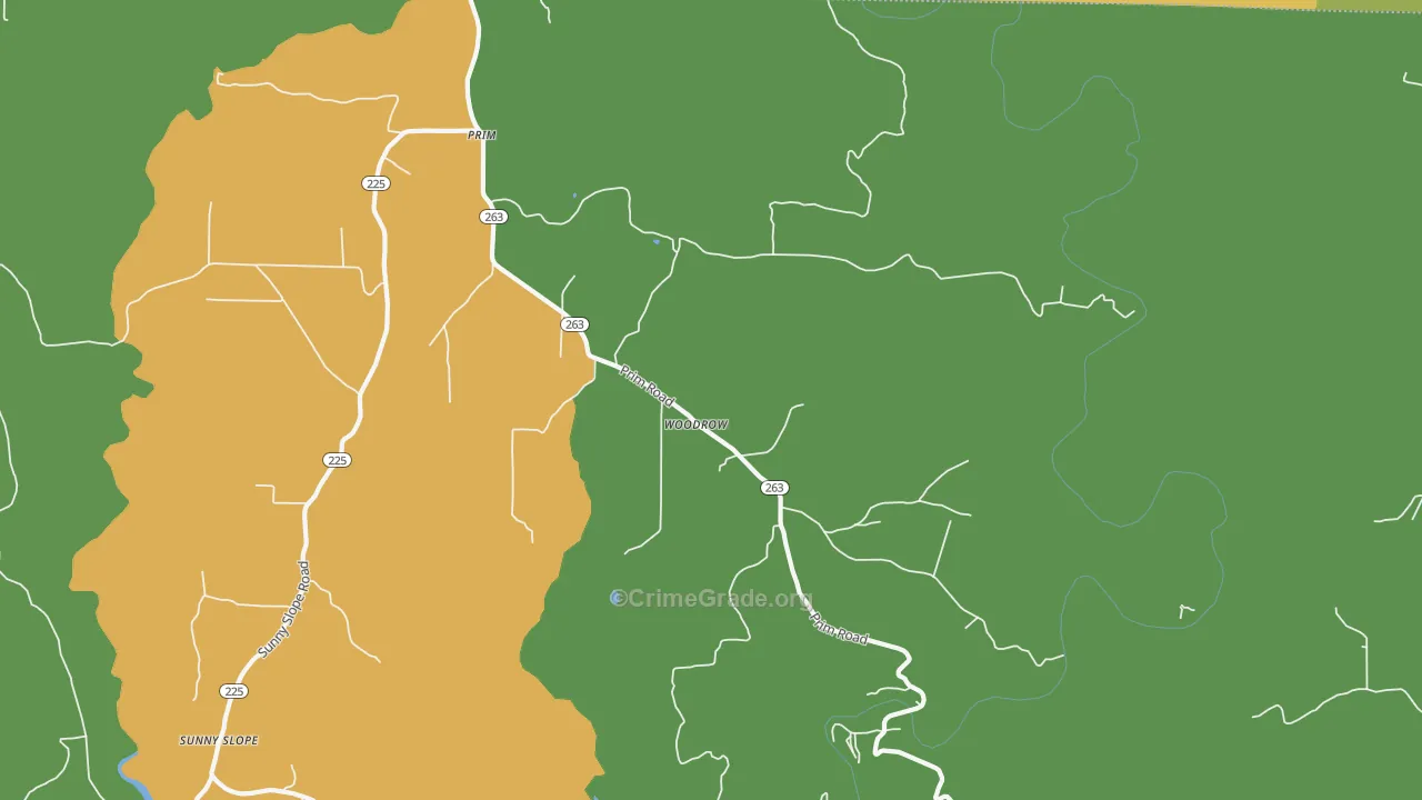72130, AR Map of Theft Rates