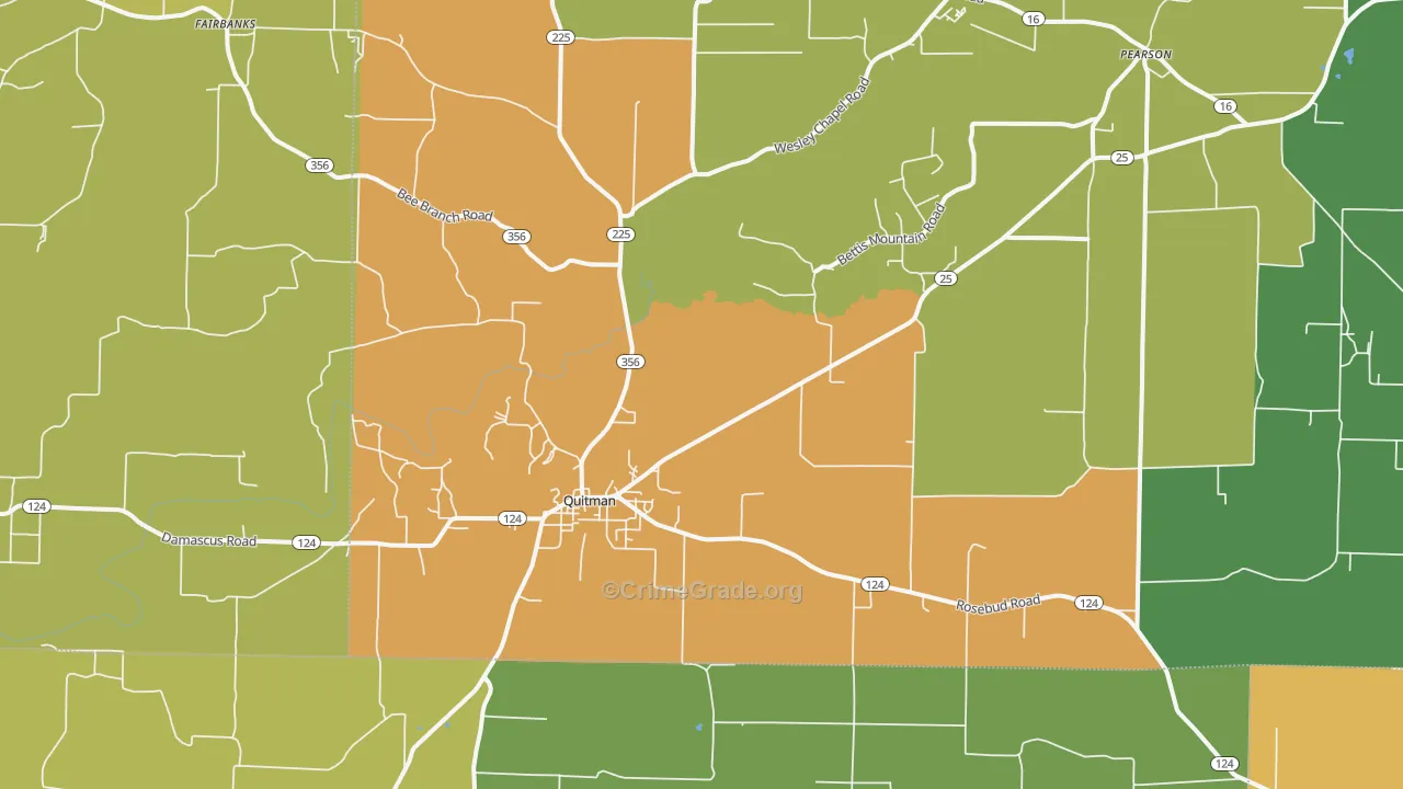 72131, AR Map of Theft Rates