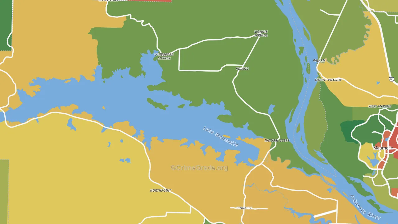 72135, AR Map of Theft Rates