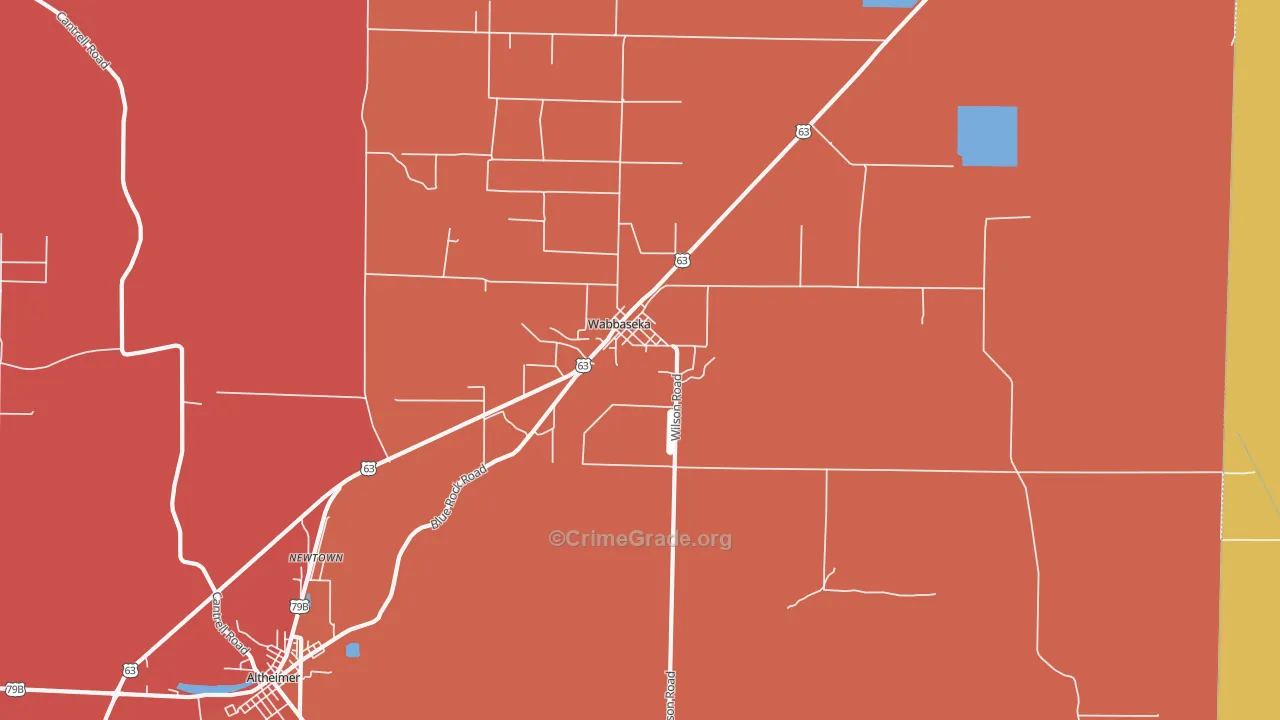 72175, AR Map of Theft Rates