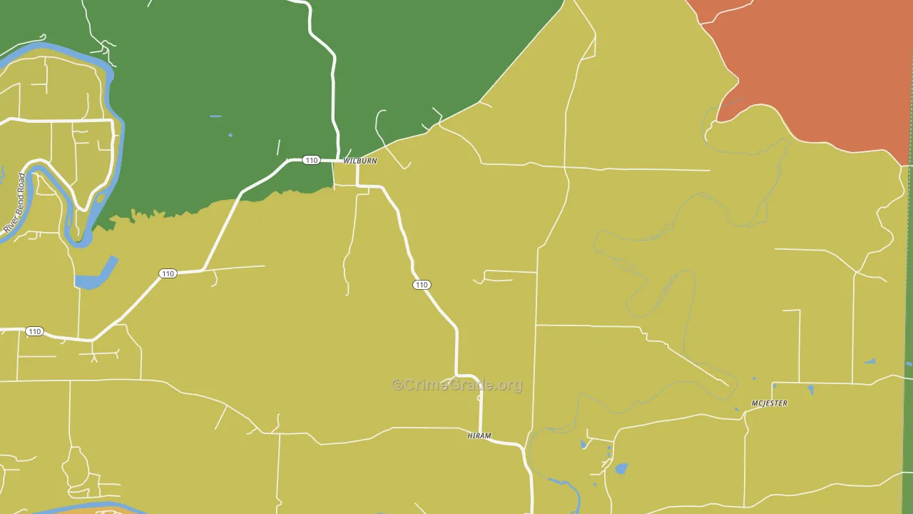72179, AR Map of Theft Rates