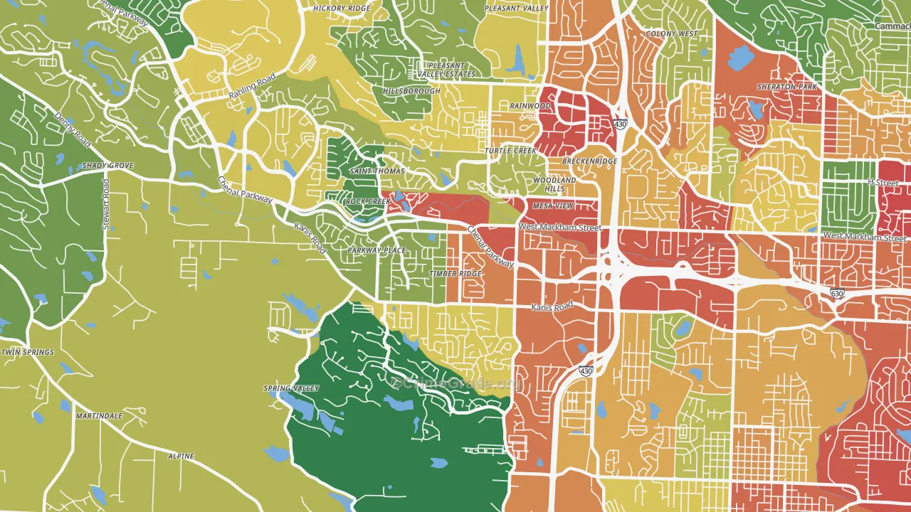 72211, AR Map of Theft Rates