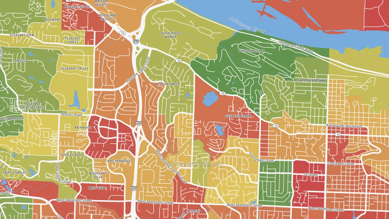 72227, AR Map of Theft Rates