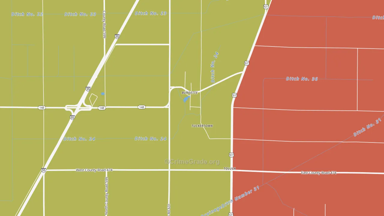 72321, AR Map of Theft Rates