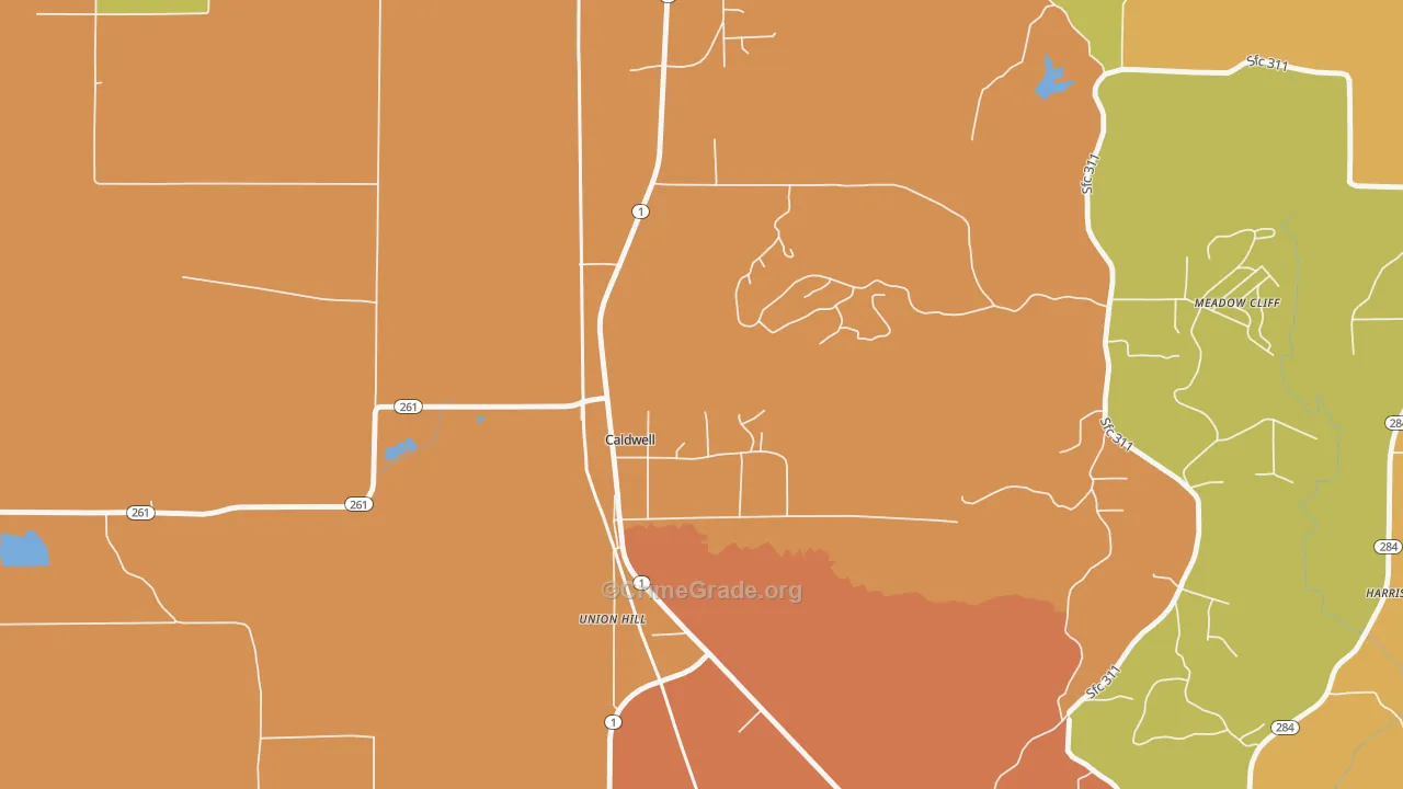 72322, AR Map of Theft Rates