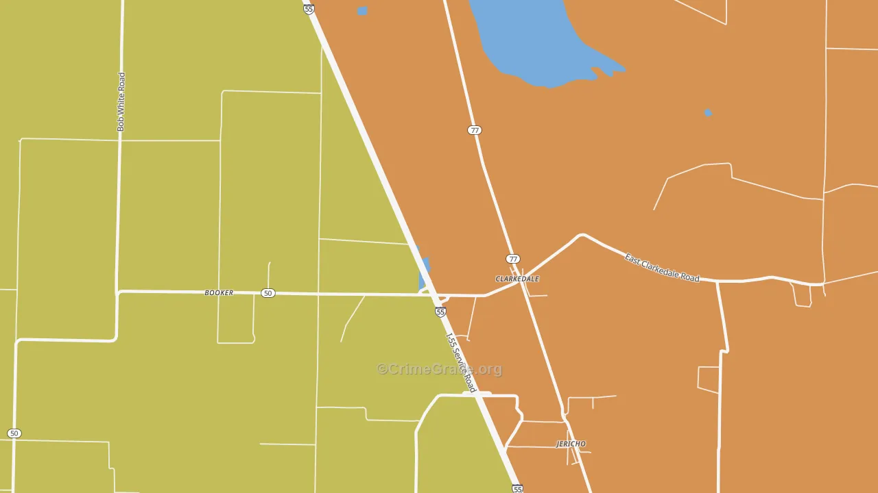 72325, AR Map of Theft Rates