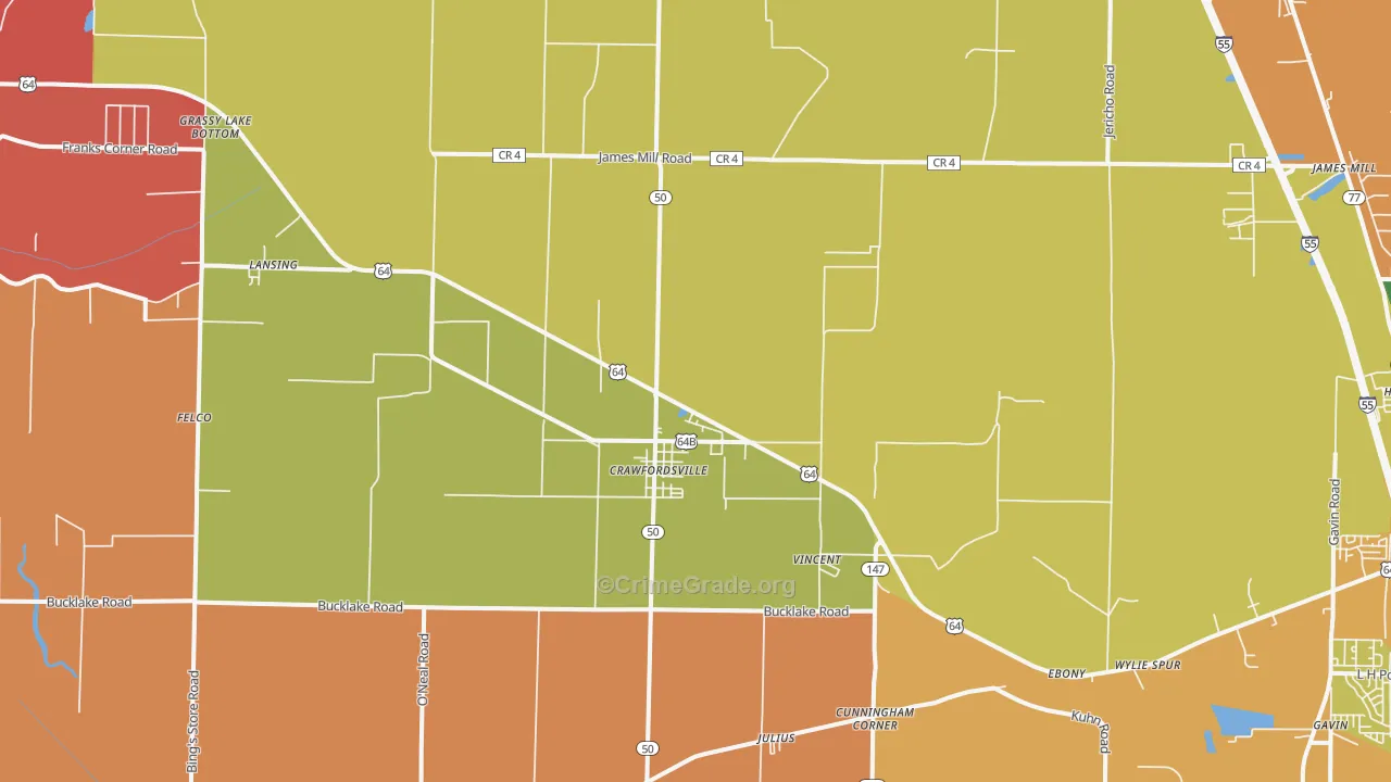 72327, AR Map of Theft Rates