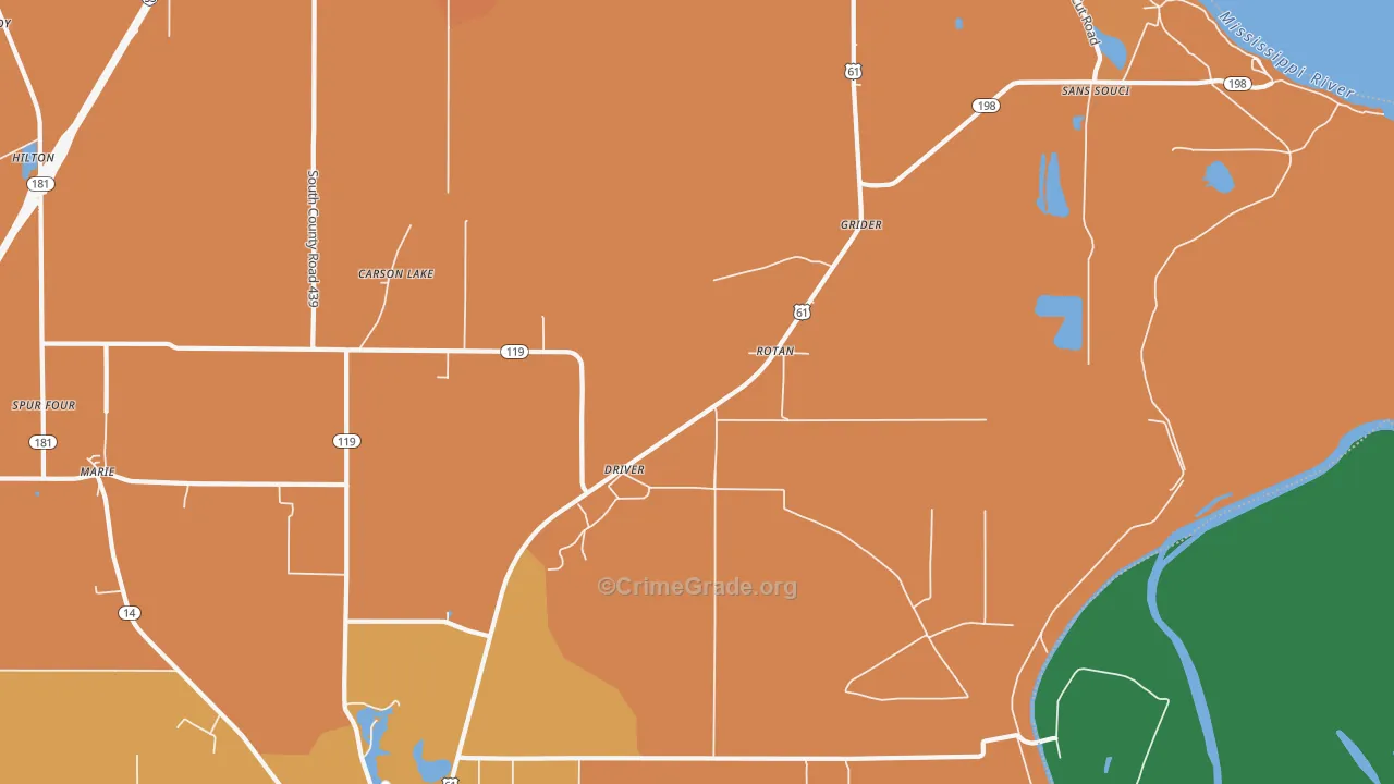 72329, AR Map of Theft Rates