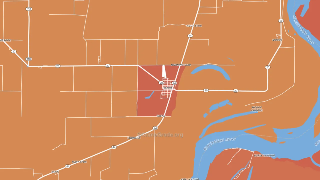 72333, AR Map of Theft Rates