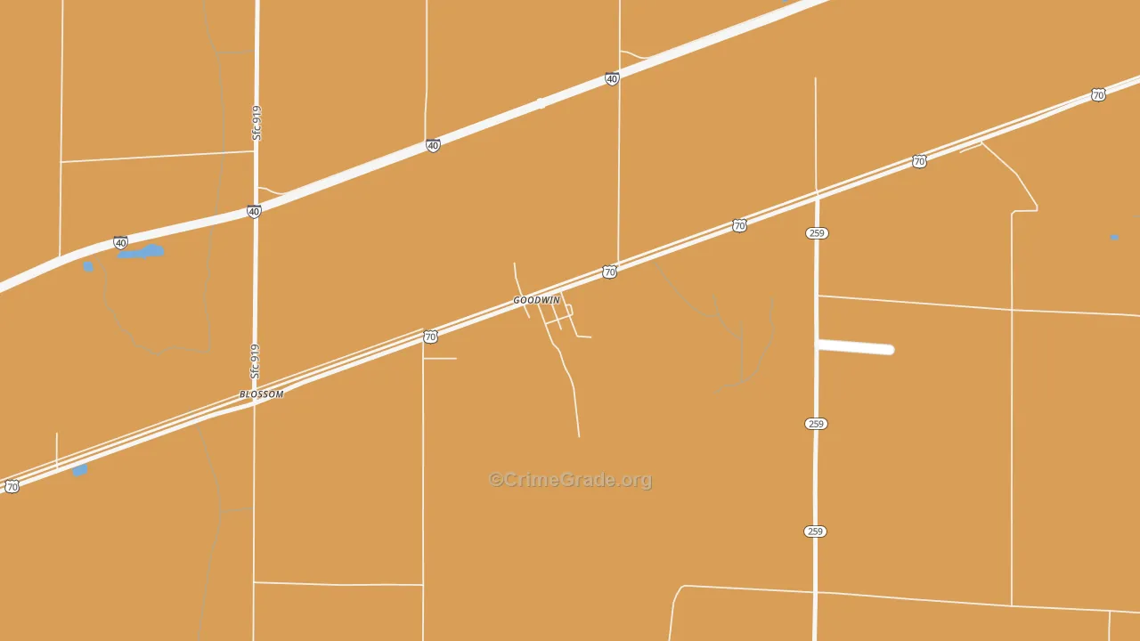 72340, AR Map of Theft Rates
