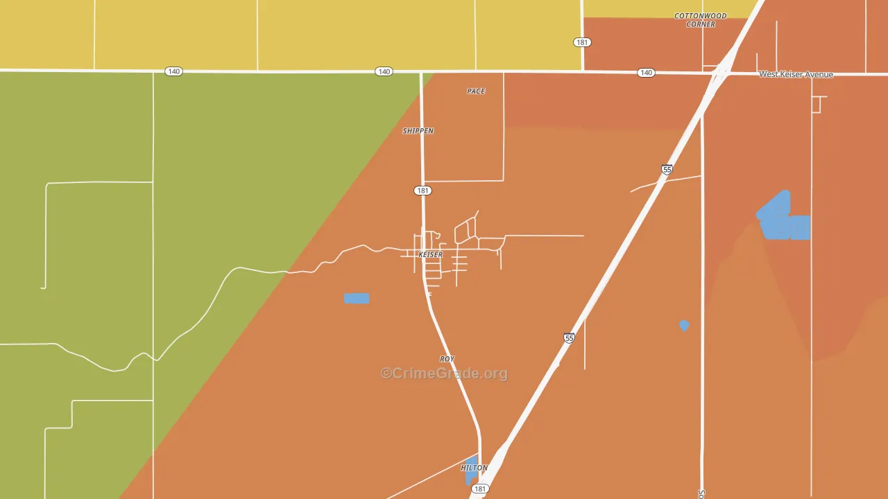 72351, AR Map of Theft Rates