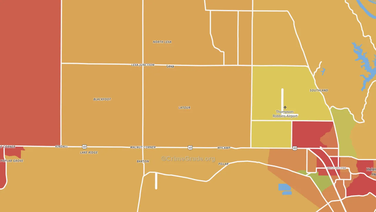 72355, AR Map of Theft Rates