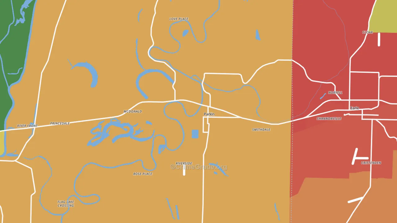 72373, AR Map of Theft Rates