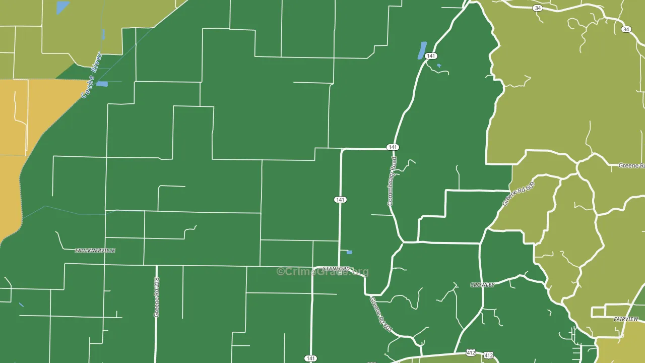 72412, AR Map of Theft Rates