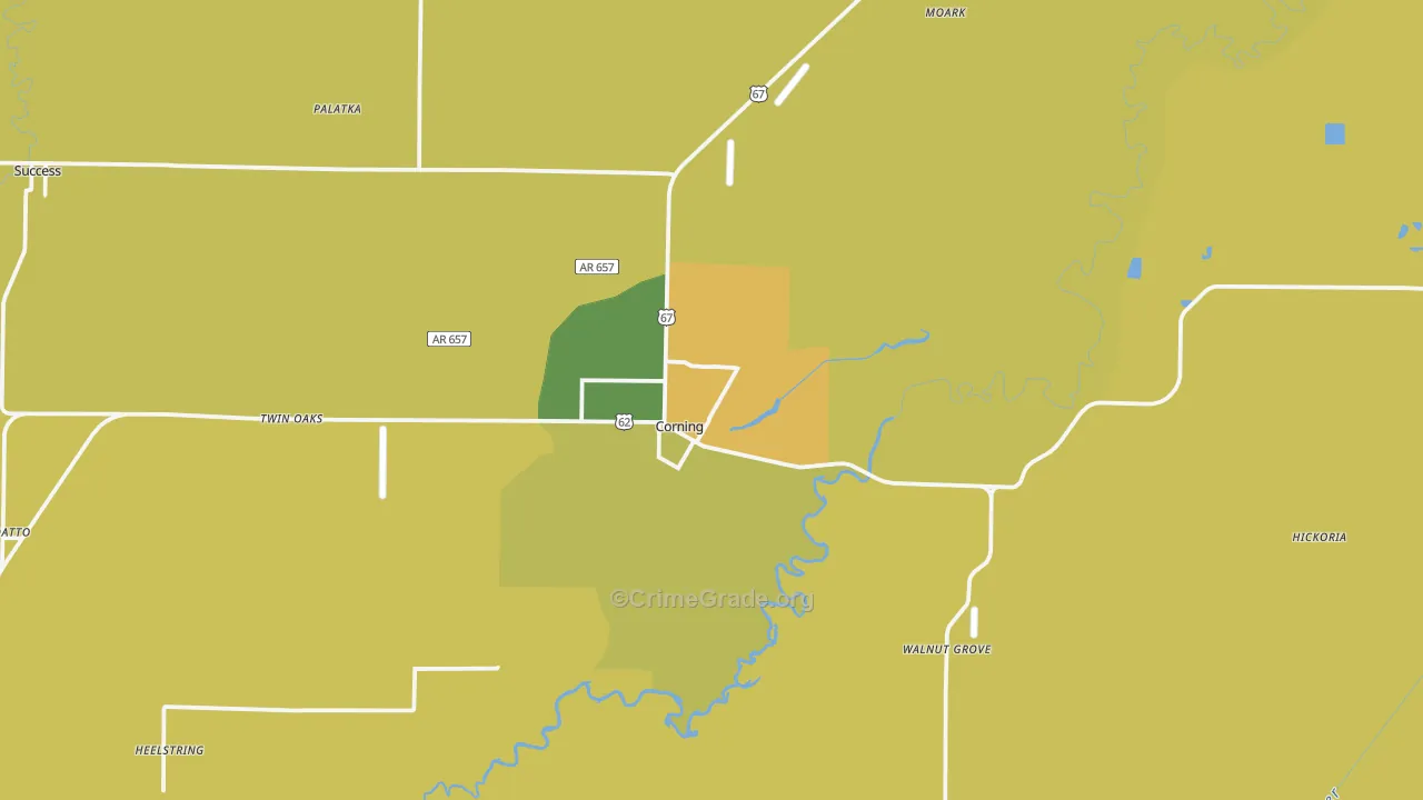 72422, AR Map of Theft Rates