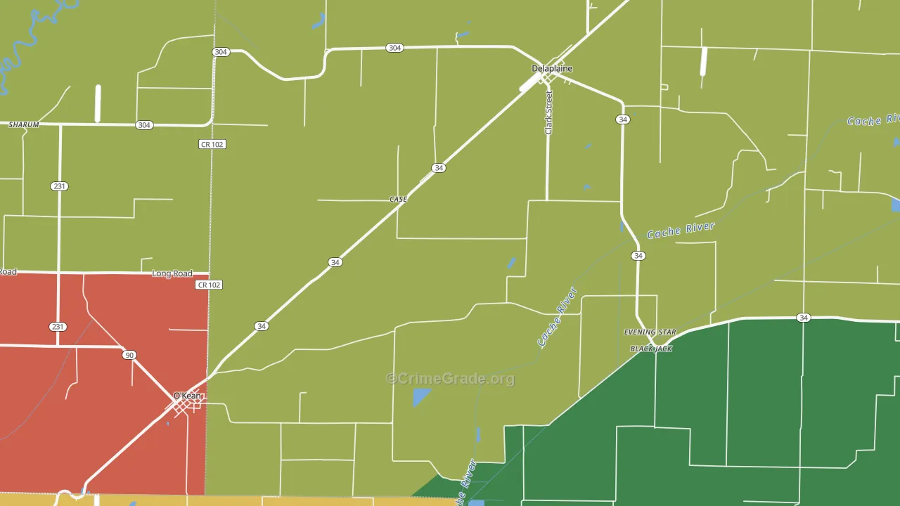 72425, AR Map of Theft Rates