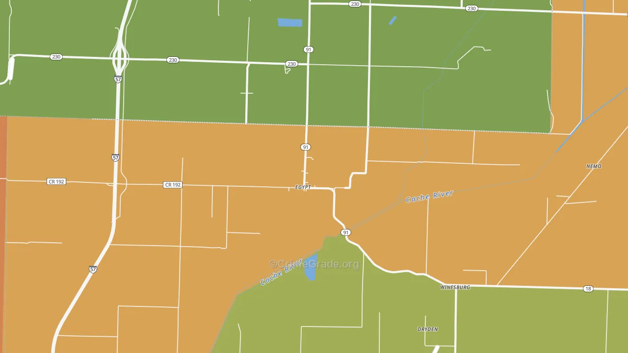 72427, AR Map of Theft Rates