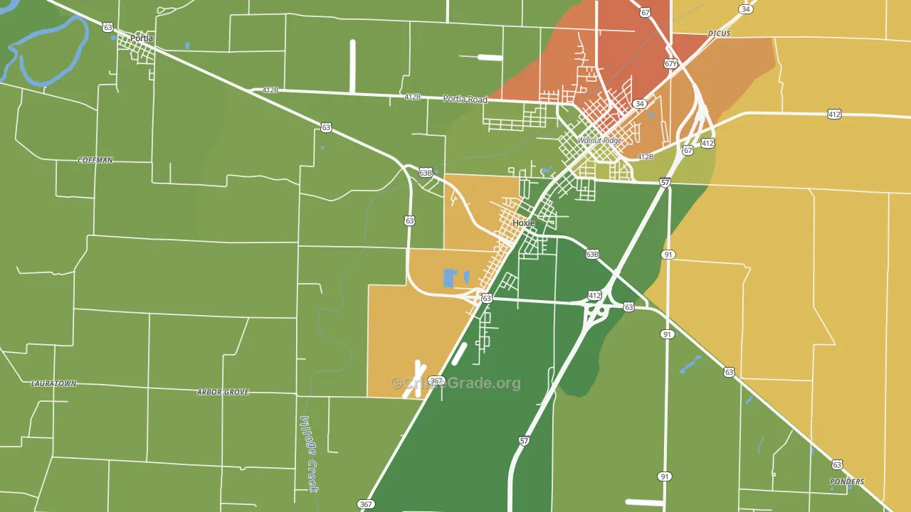 72433, AR Map of Theft Rates