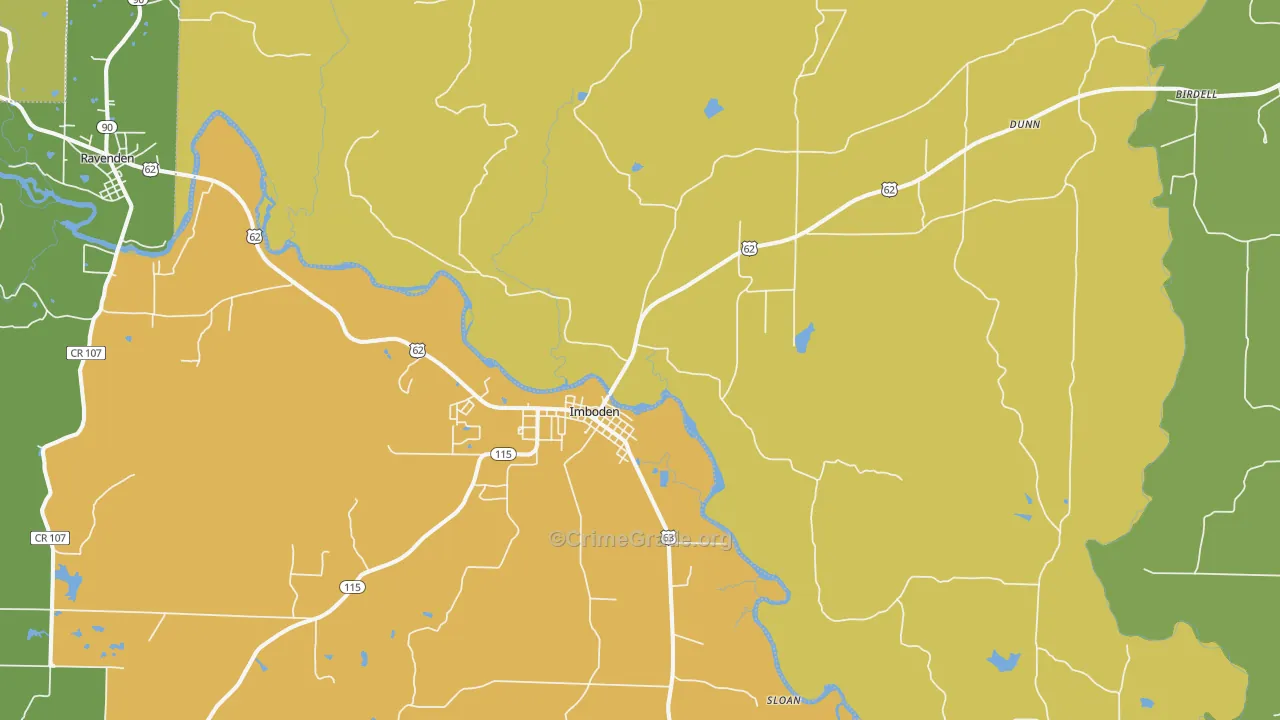 72434, AR Map of Theft Rates