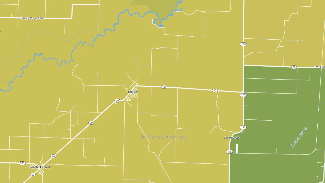 72435, AR Map of Theft Rates