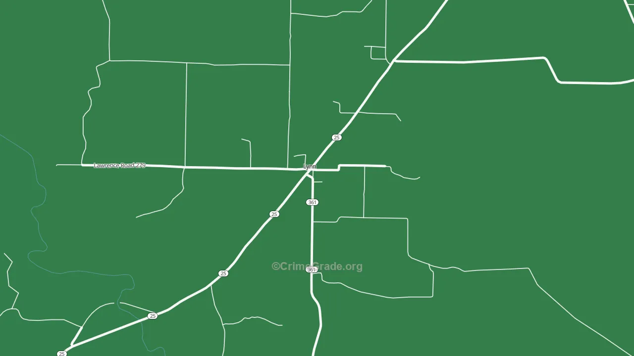 72440, AR Map of Theft Rates