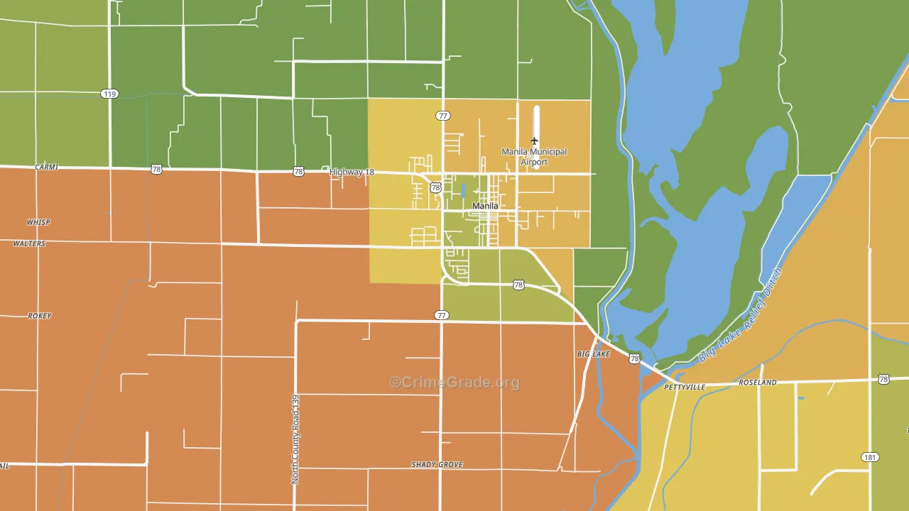 72442, AR Map of Theft Rates