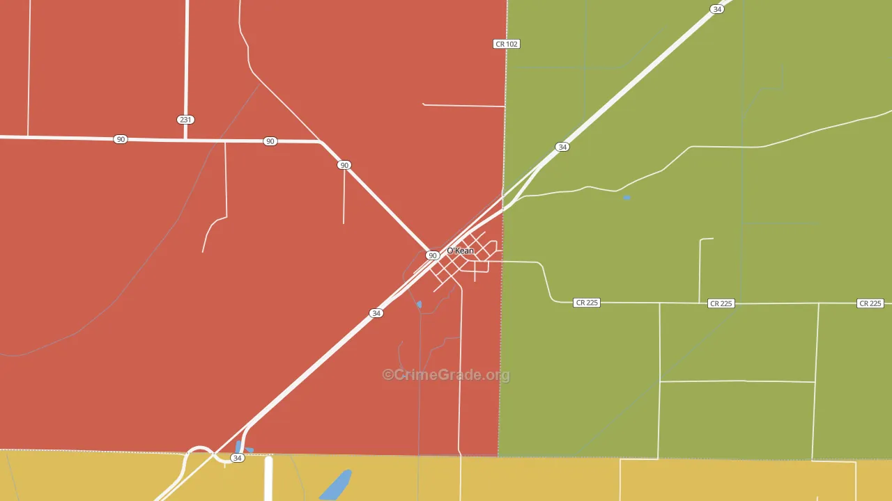 72449, AR Map of Theft Rates