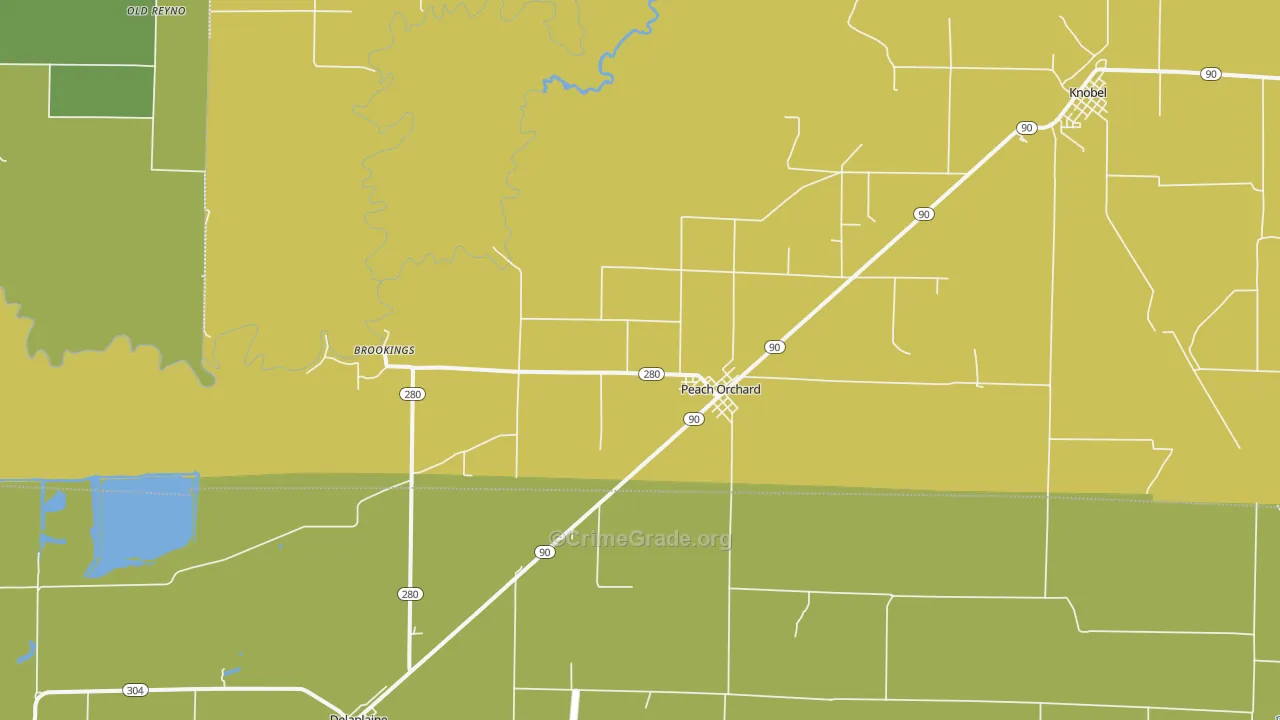 72453, AR Map of Theft Rates