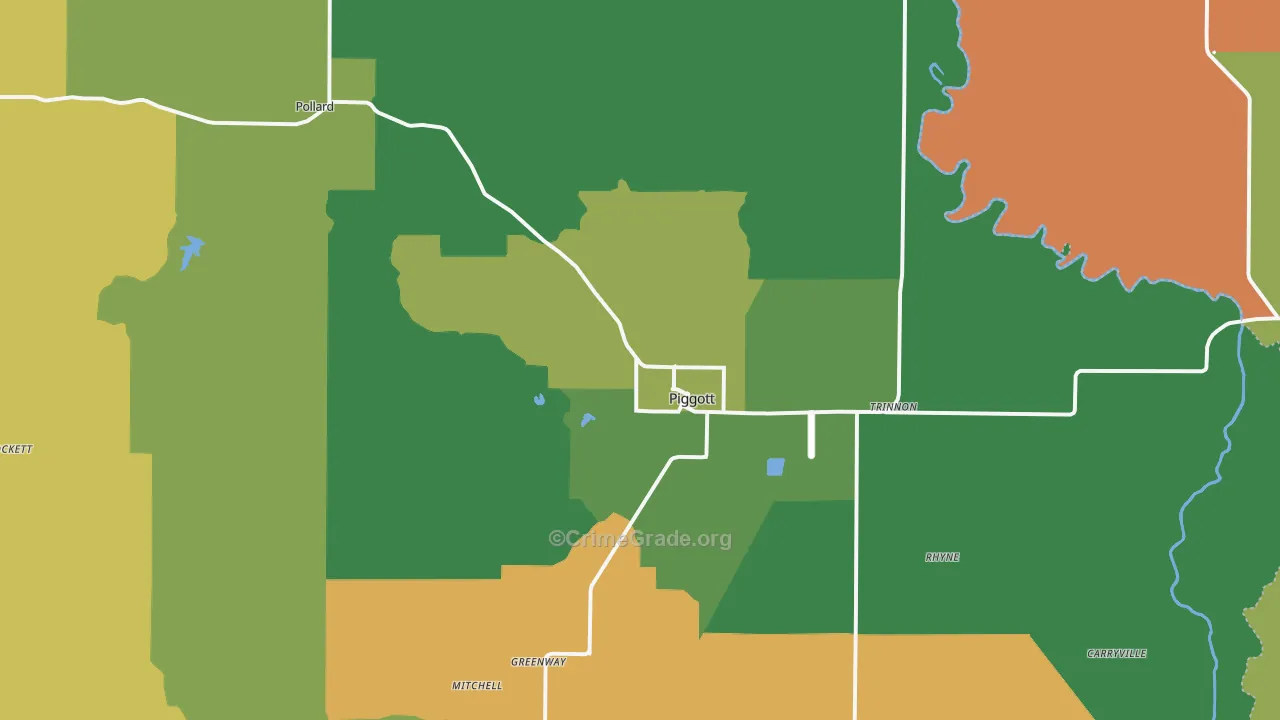 72454, AR Map of Theft Rates