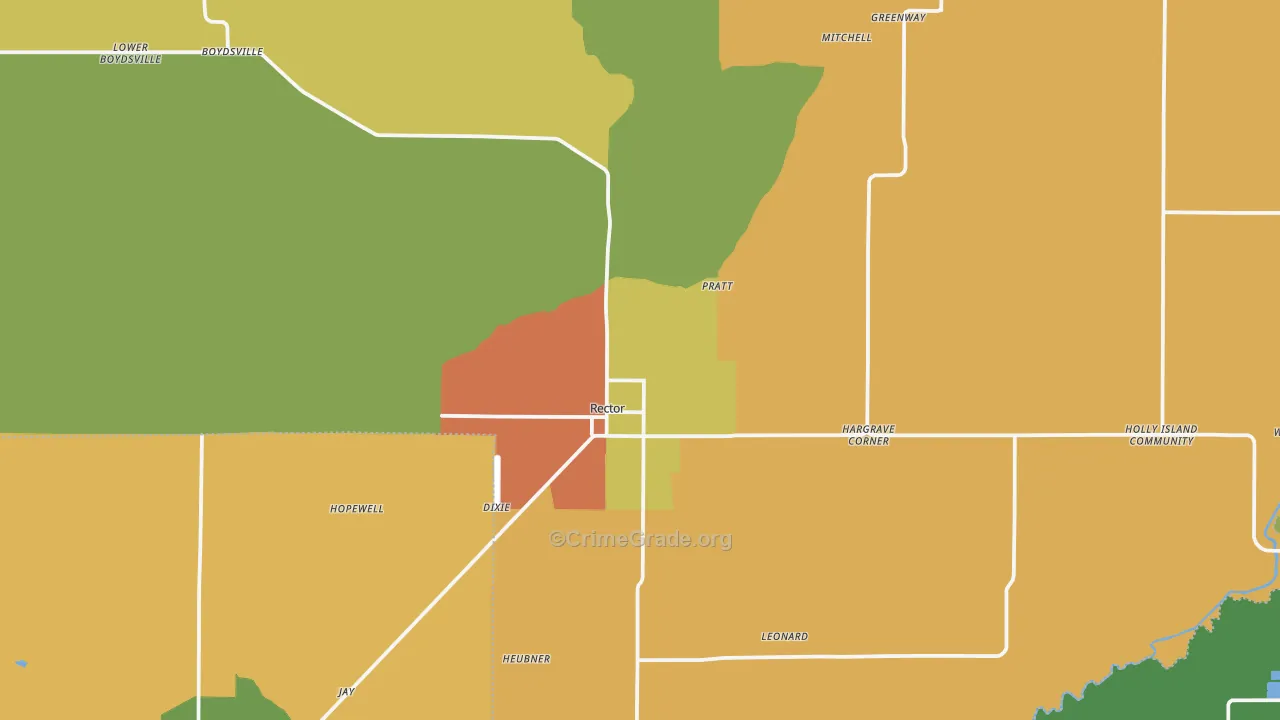 72461, AR Map of Theft Rates