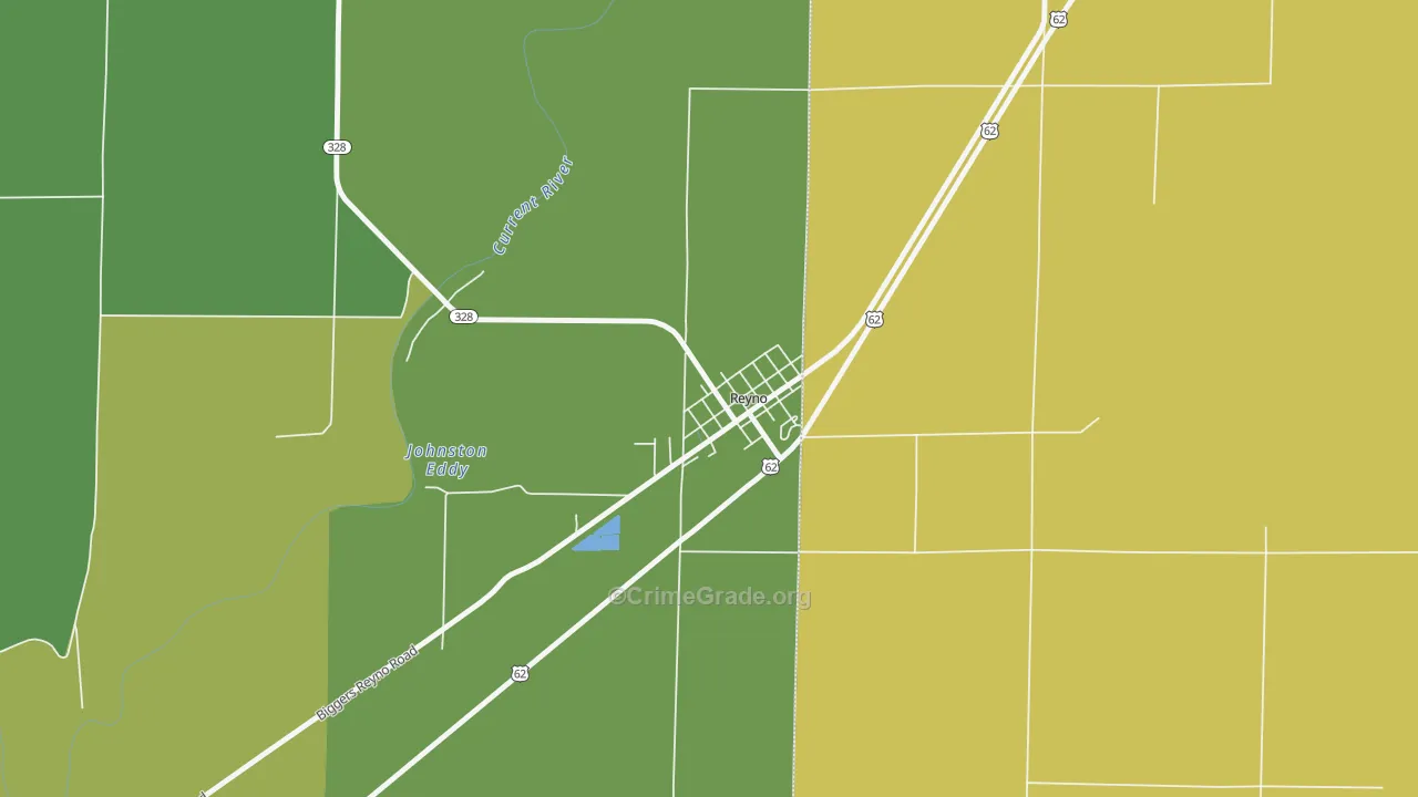 72462, AR Map of Theft Rates
