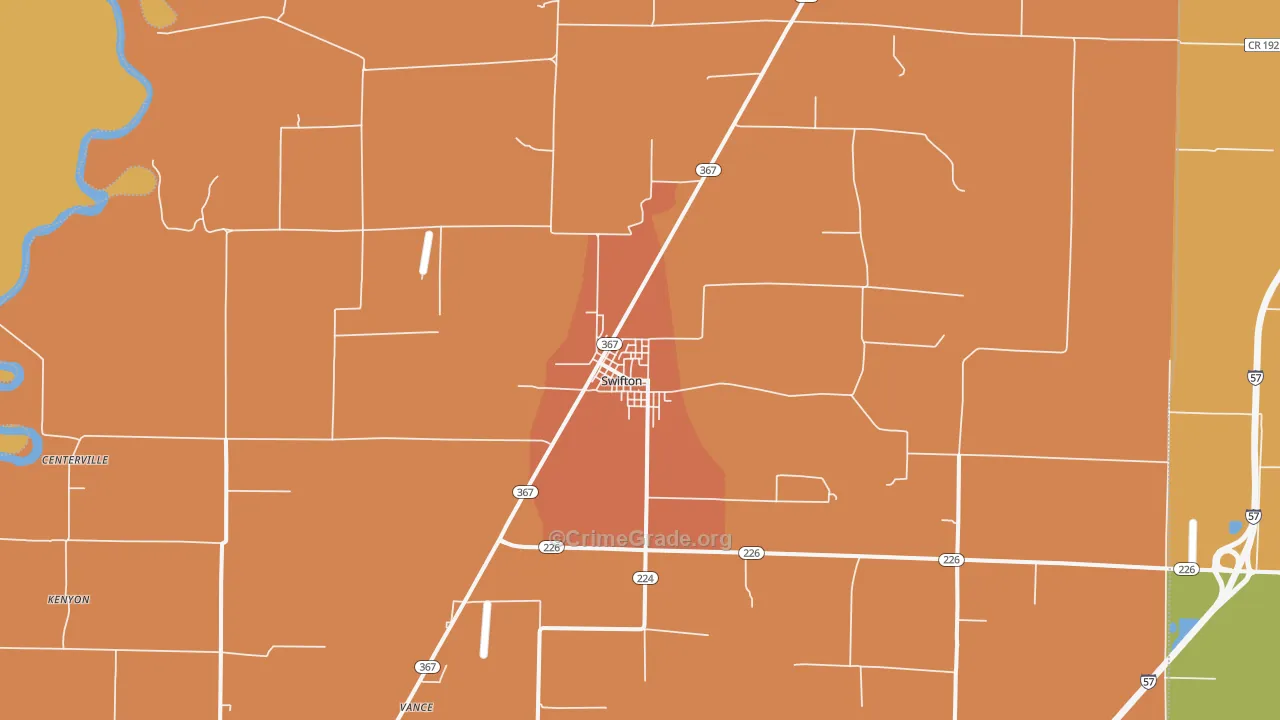 72471, AR Map of Theft Rates